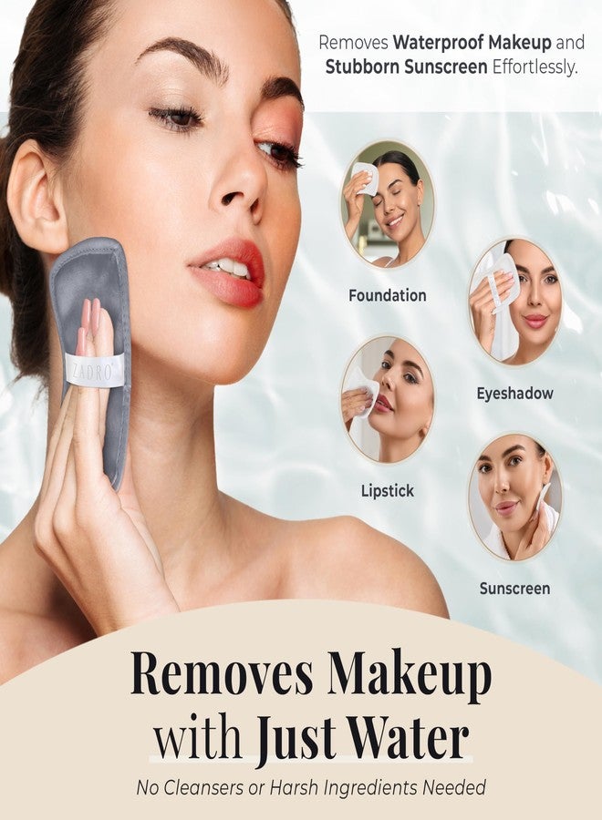 Zadro Makeup Remover Cloths 6-Pack Erase All Makeup with Just Water, Including Waterproof Mascara, Eyeliner, Foundation, Lipstick, Sunscreen, and More - Image 5